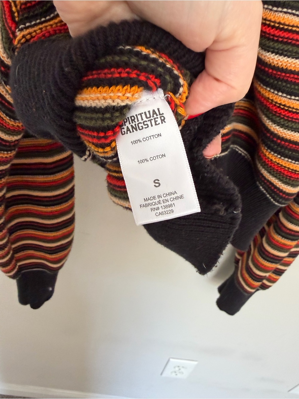 Spiritual Gangster Rue Ottoman Oversized Sweater Size Small Multi Color - Picture 16 of 16